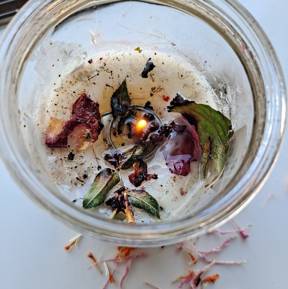 Herbal candles.